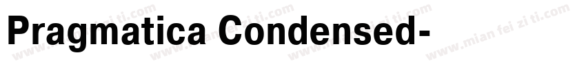 Pragmatica Condensed字体转换